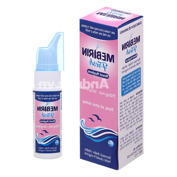 Xịt mũi Mebirin Fresh Nasal Hygiene phòng ngừa sổ mũi, ngạt mũi chai 70ml