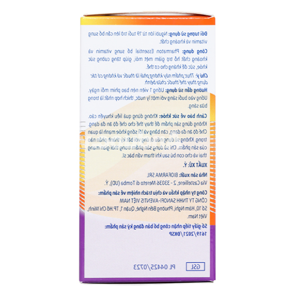 Pharmaton Essential bổ sung vitamin và khoáng chất chai 30 viên