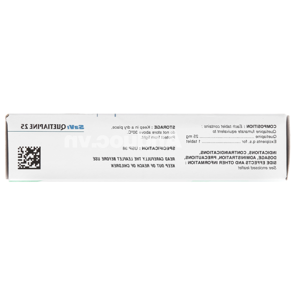 SaVi Quetiapine 25 trị tâm thần phân liệt, rối loạn lưỡng cực (3 vỉ x 10 viên)