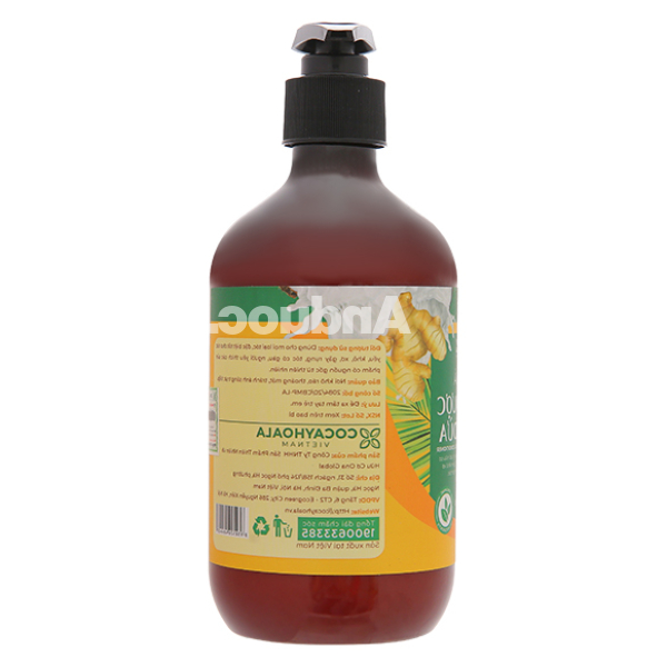 Dầu xả thảo dược Gừng dừa Cocay Hoala giúp tóc mềm mượt, giảm khô sơ chai 440g