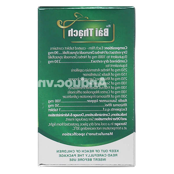 Bài Thạch trị sỏi thận, sỏi mật chai 45 viên