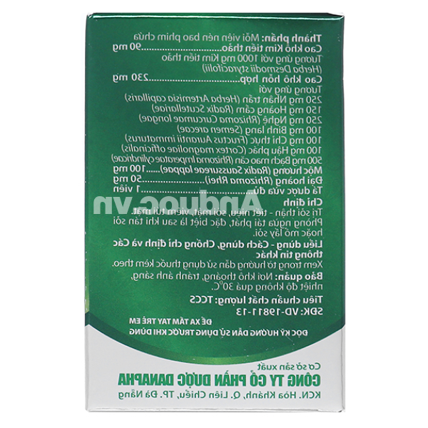 Bài Thạch trị sỏi thận, sỏi mật chai 45 viên