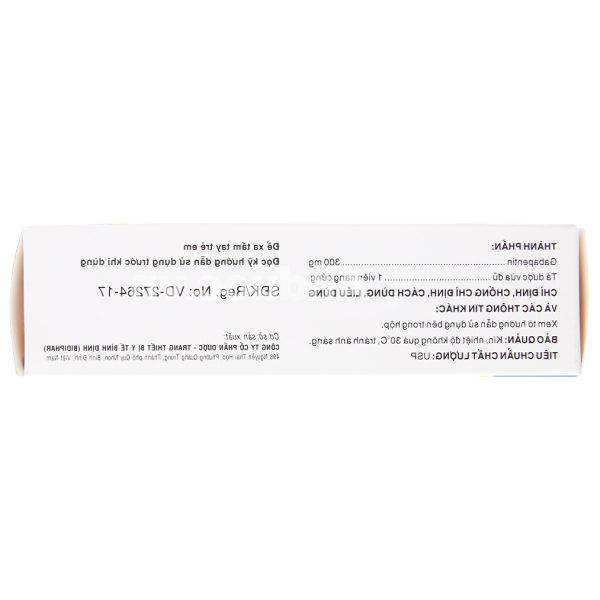 Neucotic 300mg hỗ trợ trị động kinh cục bộ, trị đau thần kinh (3 vỉ x 10 viên)