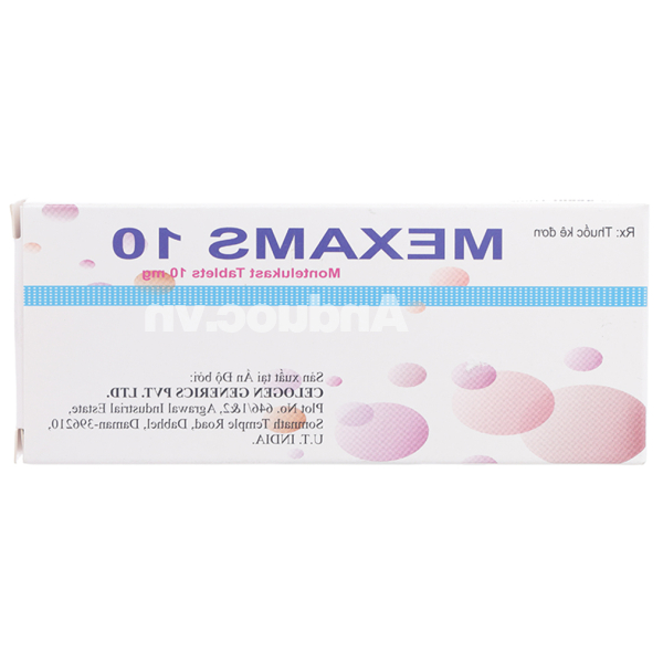 Mexams 10 trị hen suyễn (3 vỉ x 10 viên)