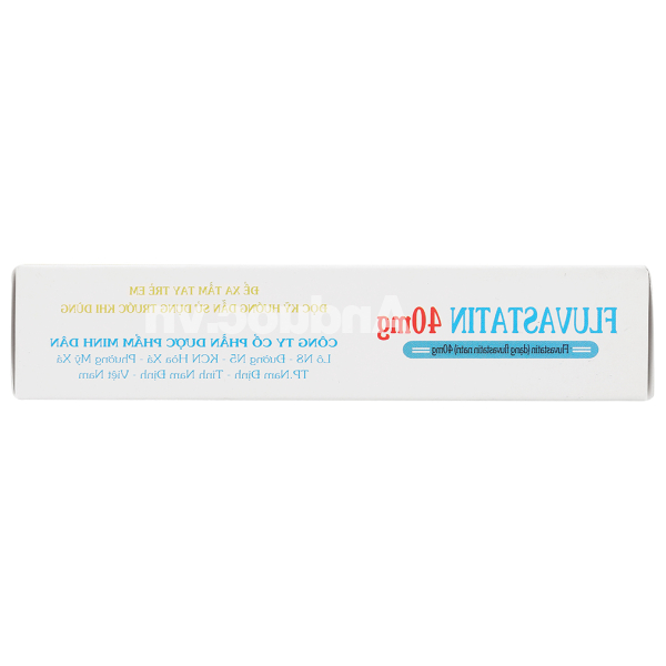 Fluvastatin MD Pharco 40mg trị rối loạn mỡ máu (3 vỉ x 10 viên)