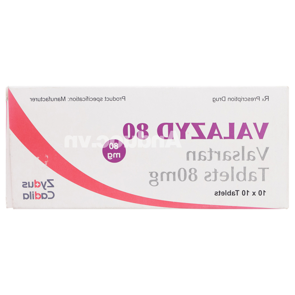 Valazyd 80 trị tăng huyết áp, suy tim (10 vỉ x 10 viên)