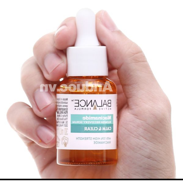 Serum Balance Niacinamide Calm & Clear ngừa mụn mờ thâm lọ 30ml