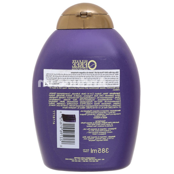 Dầu gội OGX Thick Full Biotin Collagen dưỡng tóc bồng bềnh chai 385ml