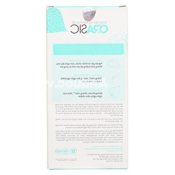 Dung dịch vệ sinh phụ nữ Orasic dịu nhẹ, khử mùi hôi chai 200ml