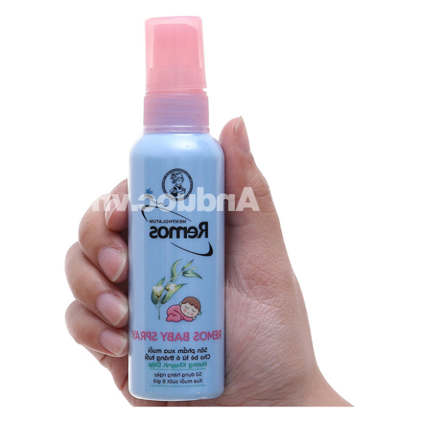Xịt chống muỗi Remos Baby Spray hương khuynh diệp cho bé chai 60ml