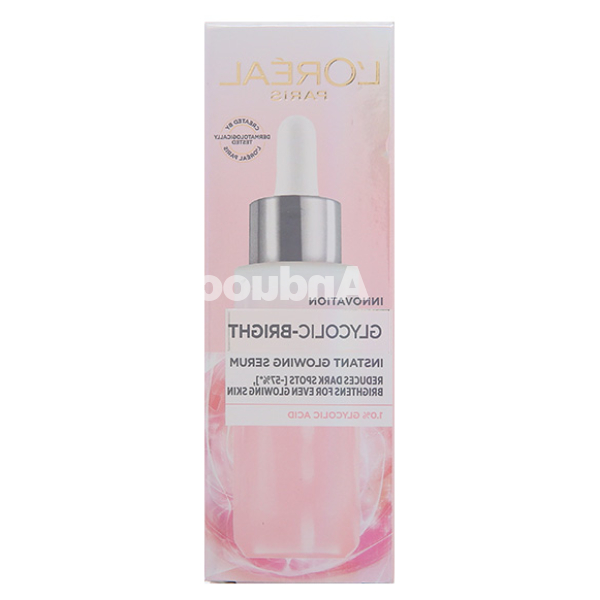 Serum L'Oréal Paris Glycolic-Bright 1.0% Glycolic Acid làm sáng da tức thì chai 30ml