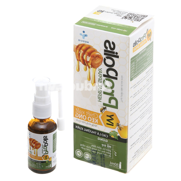 Xịt họng keo ong Ivy Propolis hỗ trợ giảm ho, đau rát họng chai 30ml