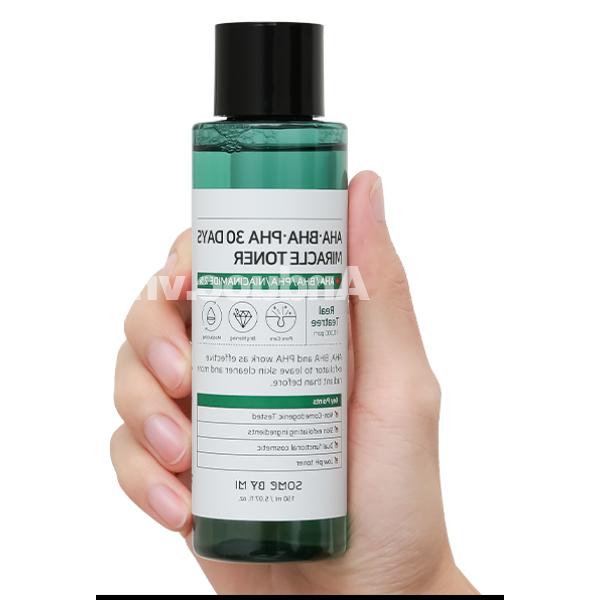 Nước hoa hồng Some By Mi AHA-BHA-PHA 30 Days Miracle Toner ngăn ngừa mụn chai 150ml