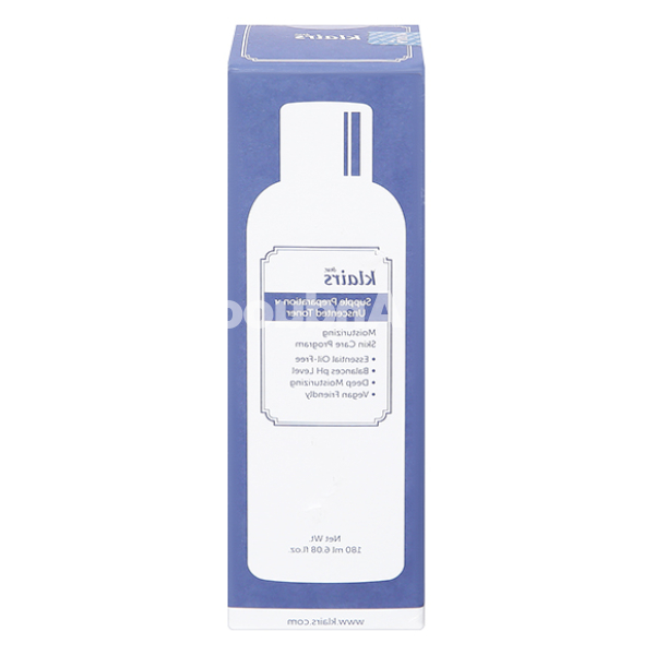 Nước hoa hồng Klairs Supple Preparation Unscented Toner giúp cấp ẩm, làm dịu da chai 180ml