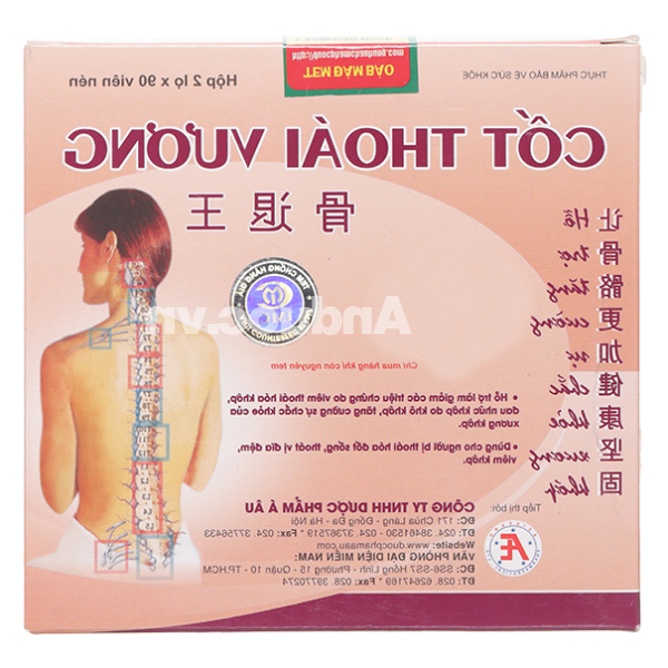 Cốt Thoái Vương giảm đau xương khớp hộp 2 chai 90 viên