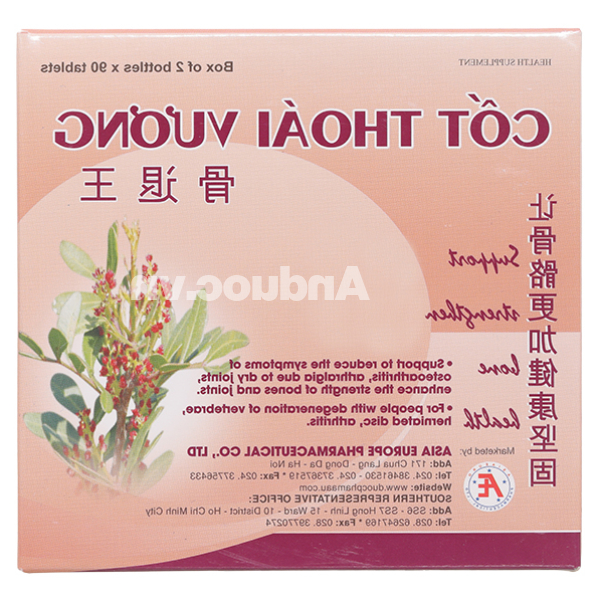 Cốt Thoái Vương giảm đau xương khớp hộp 2 chai 90 viên