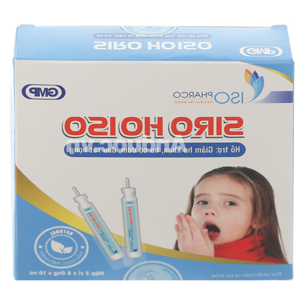 Siro Hoiso hỗ trợ giảm ho, bổ phổi hộp 10 ống x 10ml
