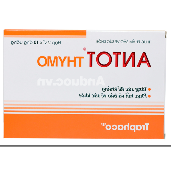 Dung dịch uống Antot Thymo tăng đề kháng, phục hồi sức khoẻ hộp 2 vỉ x 10 ống