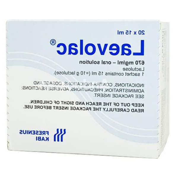 Dung dịch uống Laevolac 670 mg/ml trị táo bón (20 gói x 15ml)