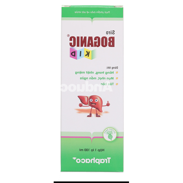 Siro Boganic Kid thanh nhiệt, giảm táo bón chai 100ml