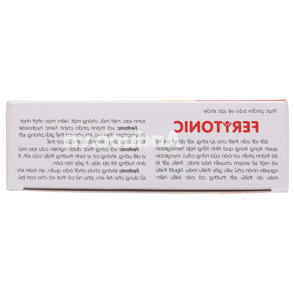 Dung dịch Feritonic bổ sung sắt, giảm nguy cơ thiếu máu hộp 20 ống x 10ml