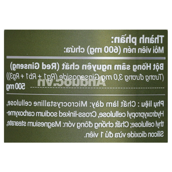 Hồng sâm Hàn Quốc Shinsam hỗ trợ tăng đề kháng hộp 180 viên