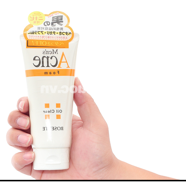 Sữa rửa mặt Rosette Men's Acne Foam ngừa mụn cho nam tuýp 120g