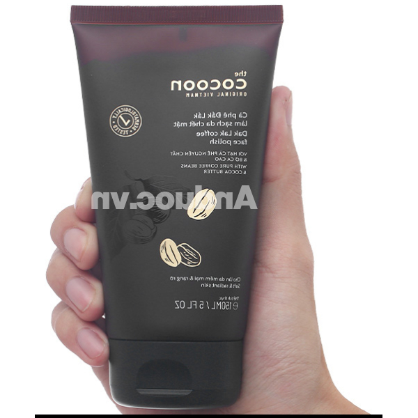 Tẩy tế bào chết Cocoon hạt cà phê Đắk Lắk làm sạch da mặt tuýp 150ml