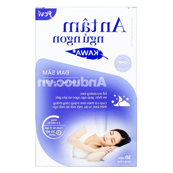 An tâm ngủ ngon Kawa hỗ trợ an thần hộp 30 viên