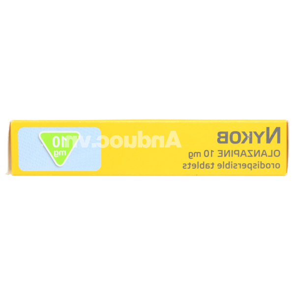 Nykob 10mg trị tâm thần phân liệt, rối loạn lưỡng cực (4 vỉ x 7 viên)