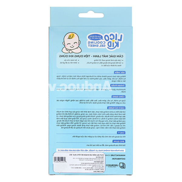 Miếng dán hạ sốt Licokid hương bạc hà (3 gói x 2 miếng)