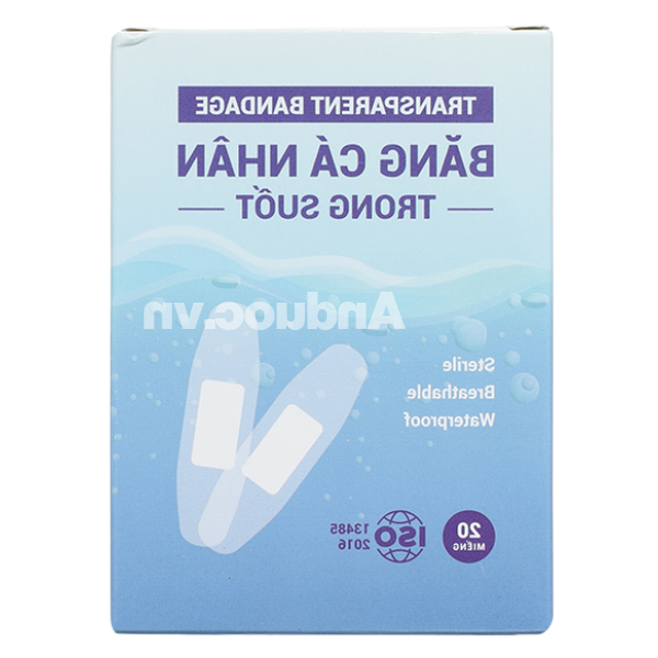 Băng cá nhân trong suốt Liworldco (72 x 19mm) hộp 20 miếng