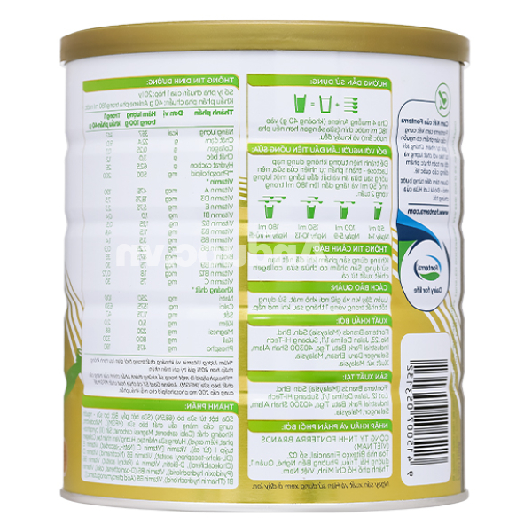 Sữa bột Anlene Gold 5X giúp xương chắc khỏe hương vani lon 800g