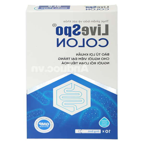 Men vi sinh LiveSpo Colon hỗ trợ giảm triệu chứng đại tràng hộp 10 ống x 5 ml
