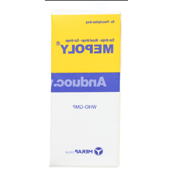 Dung dịch nhỏ mắt, mũi, tai Mepoly trị nhiễm khuẩn lọ 10ml