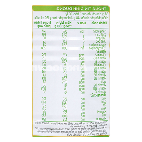 Sữa bột Anlene Gold 5X giúp xương chắc khỏe hương vani lon 400g