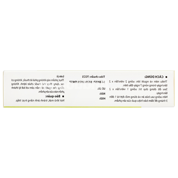 Diosmin Chiba giảm táo bón, hỗ trợ giảm trĩ hộp 30 viên