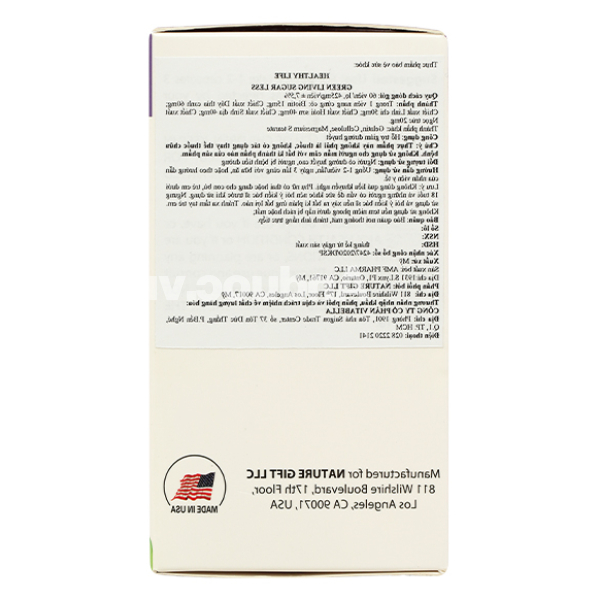 Green Living Sugar Less hỗ trợ giảm đường huyết hộp 60 viên