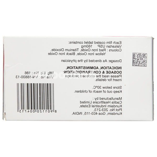 Valazyd 160 trị tăng huyết áp, suy tim (10 vỉ x 10 viên)
