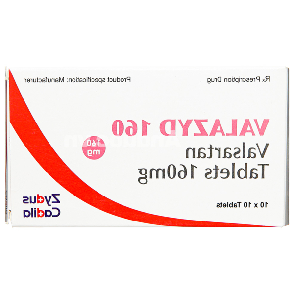 Valazyd 160 trị tăng huyết áp, suy tim (10 vỉ x 10 viên)