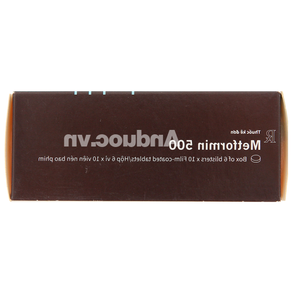 Metformin 500 Novartis trị đái tháo đường (6 vỉ x 10 viên)