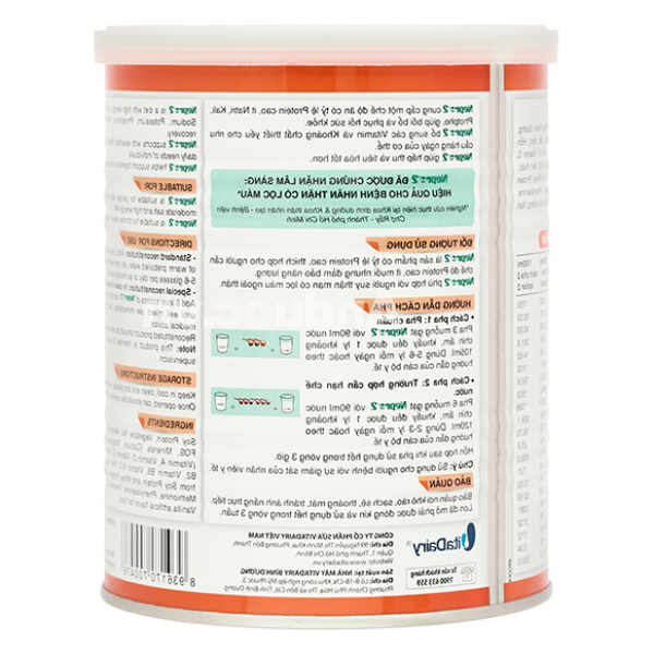 Sữa bột Nepro 2 bổ sung dinh dưỡng dành cho người bệnh thận có lọc máu lon 400g