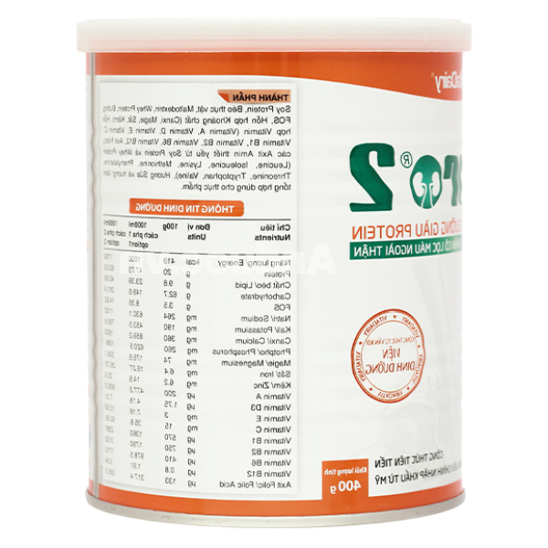 Sữa bột Nepro 2 bổ sung dinh dưỡng dành cho người bệnh thận có lọc máu lon 400g