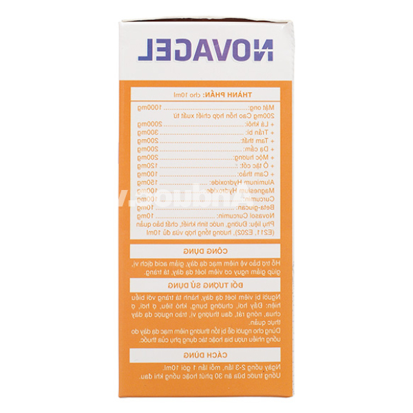 Hỗn dịch Novagel hỗ trợ bảo vệ niêm mạc dạ dày hộp 20 gói x 10ml