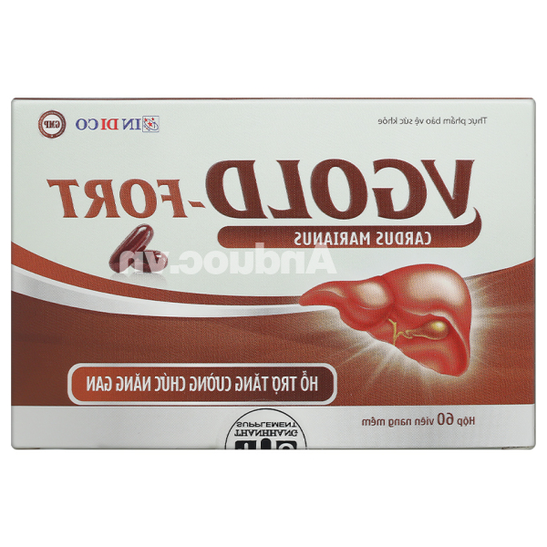 Vgold - Fort giúp tăng cường chức năng gan hộp 60 viên