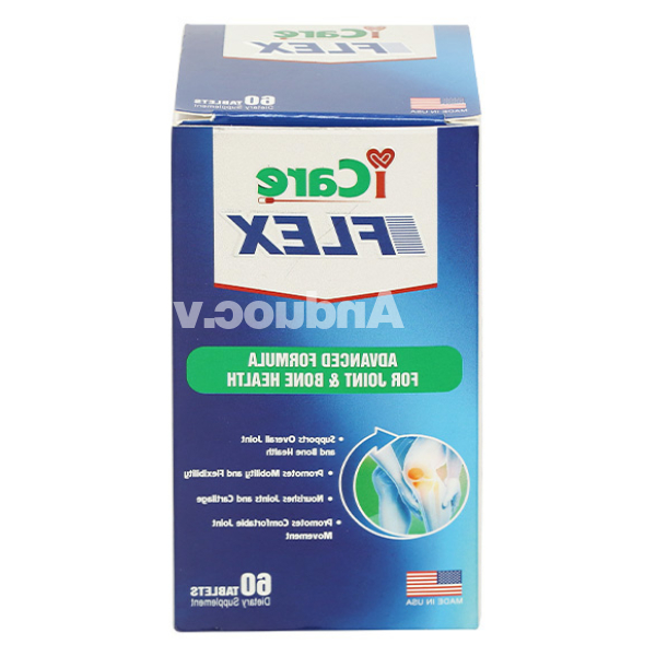 Icare Flex hỗ trợ tái tạo mô sụn khớp, giảm đau khớp chai 60 viên