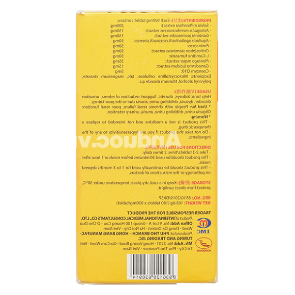Ích Thận Vương giúp bổ thận, lợi tiểu hộp 2 lọ x 90 viên