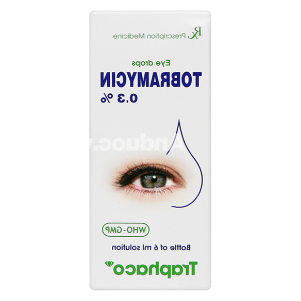 Dung dịch nhỏ mắt Tobramycin 0,3% trị các bệnh nhiễm khuẩn mắt lọ 6ml