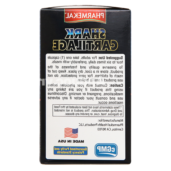 Pharmekal Shark Cartilage tái tạo mô sụn, giảm đau khớp hộp 60 viên