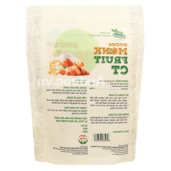 Đường ăn kiêng Monk Fruit CT túi 200g
